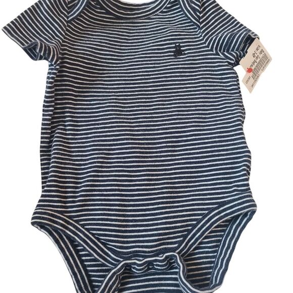 Multi-Brand Onesies Set Of Three Multi-Colored Stripes Sz 3 - 6 Mos - Picture 3 of 14